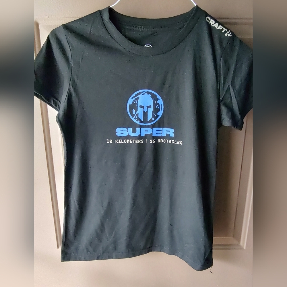 Black Spartan Super Finisher Tee Size Small NWOT